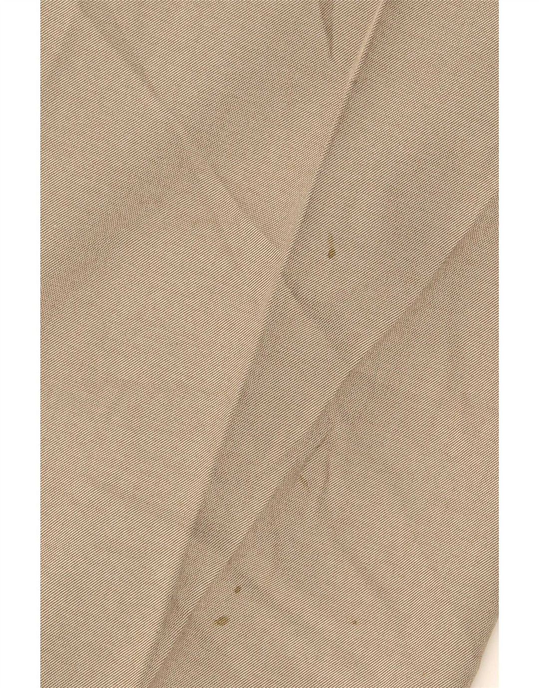 Pantaloni da abito dritti da uomo Marks & Spencer W42 L29 Poliestere beige