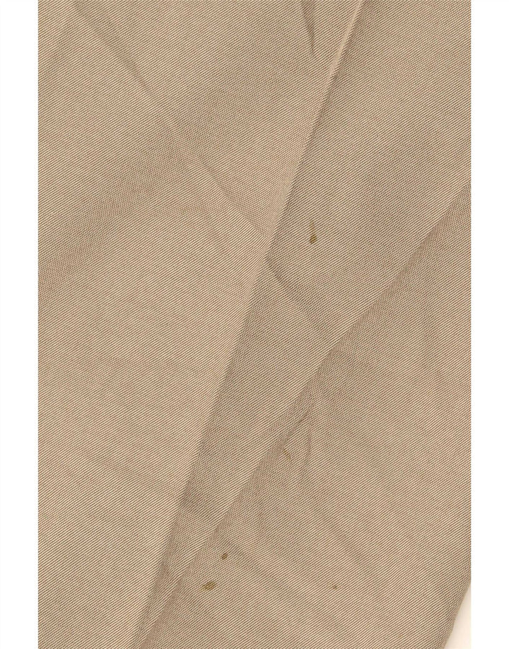Pantaloni da abito dritti da uomo Marks & Spencer W42 L29 Poliestere beige