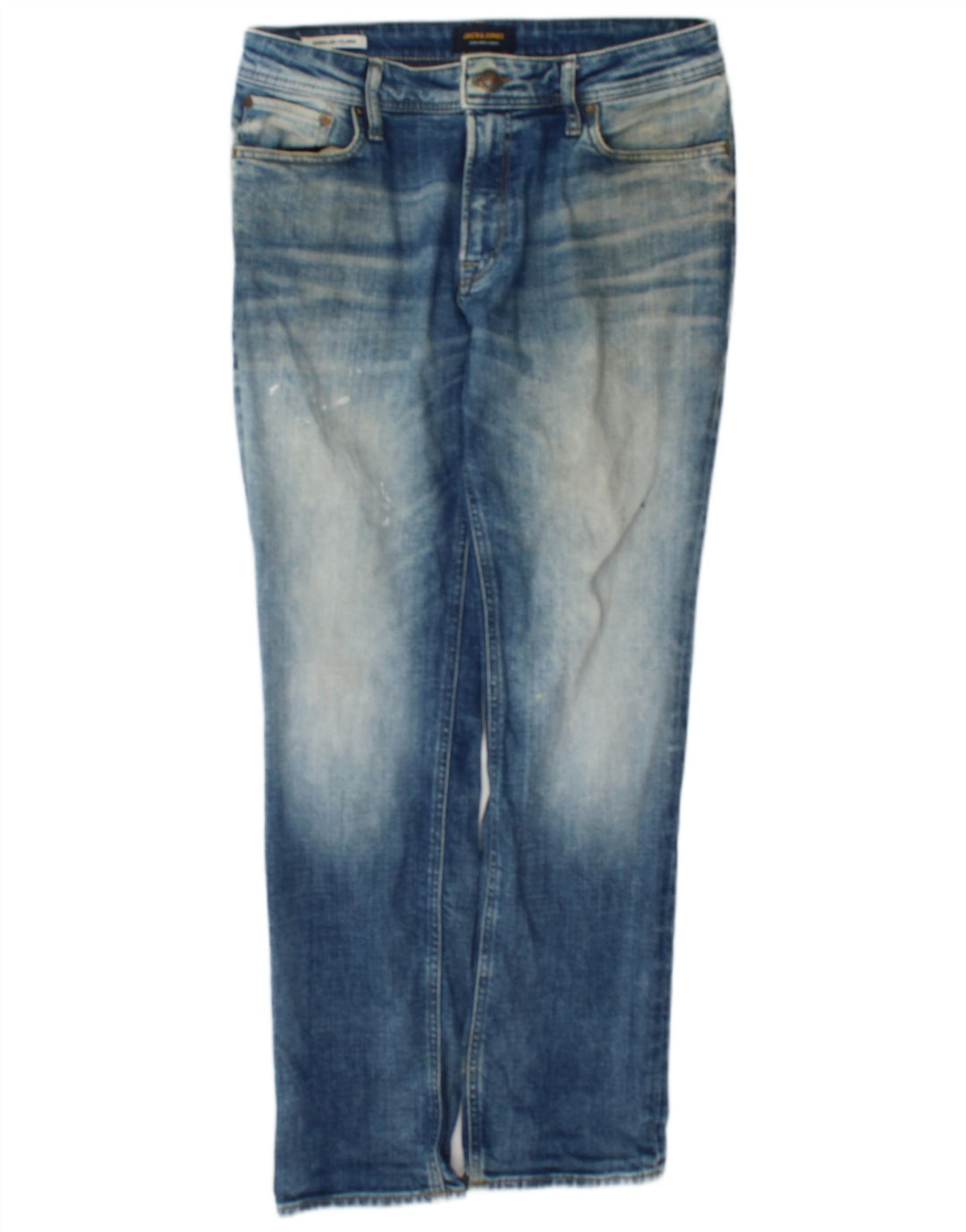 Jack & Jones Uomo GLENN Slim Jeans W30 L30 Cotone Blu