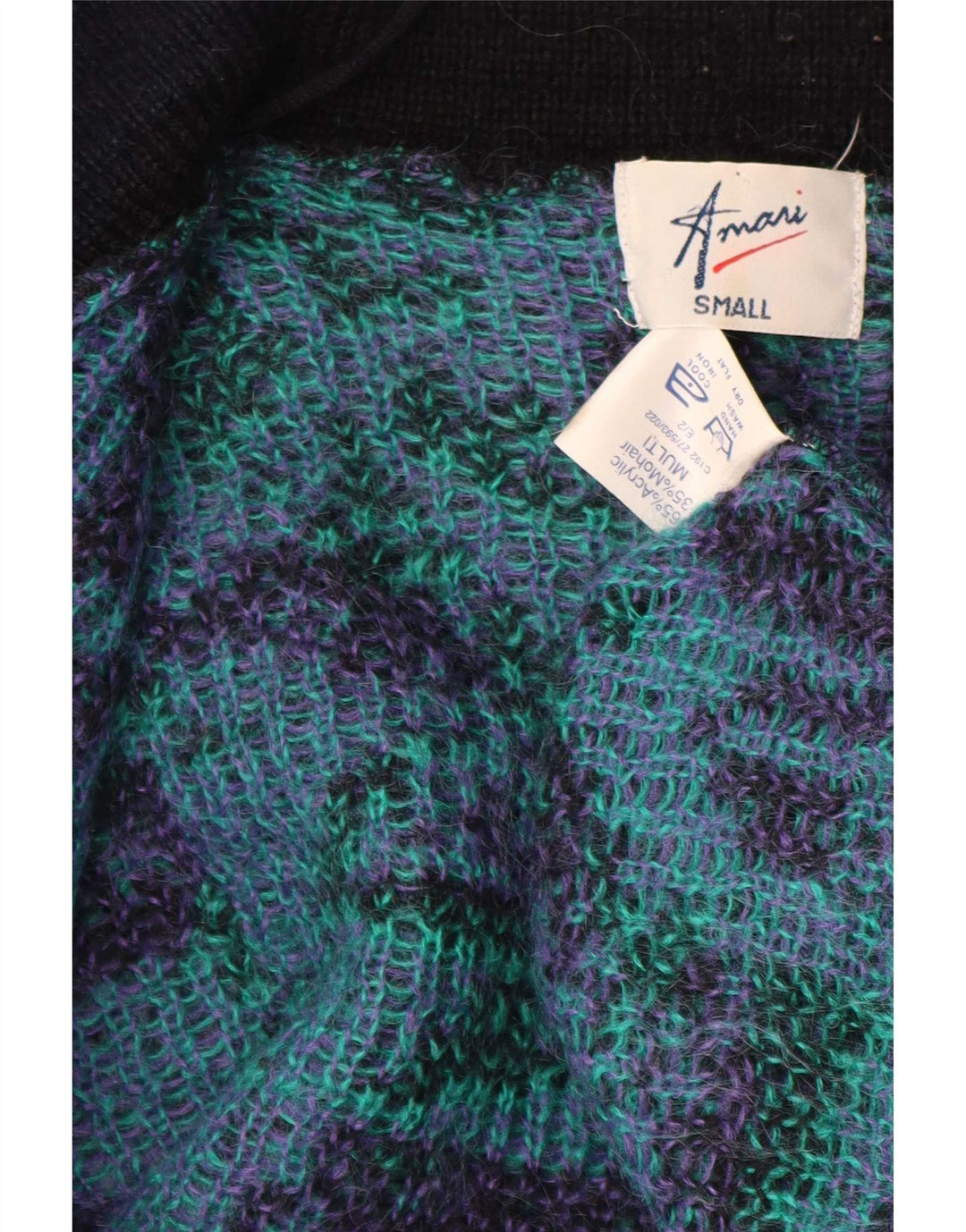 Maglione cardigan lungo oversize da donna Amari UK 10 piccolo multicolore