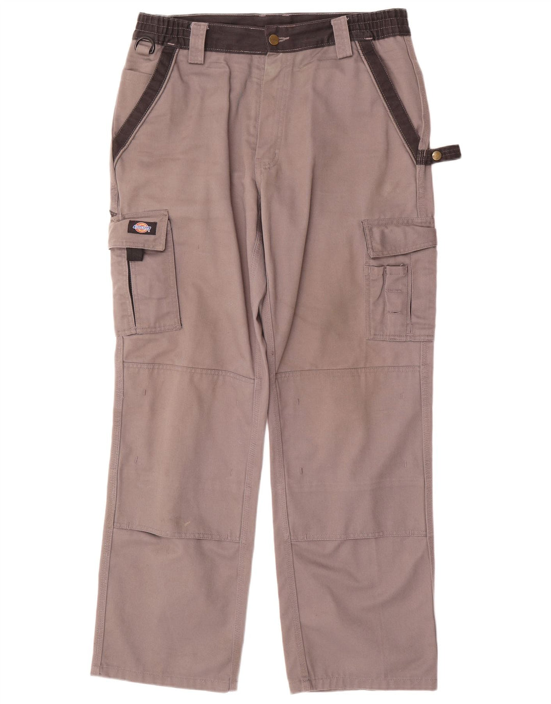Pantaloni cargo dritti da uomo Dickies W34 L31 poliestere grigio