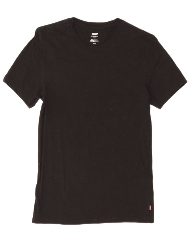 T-shirt Levi's da uomo slim fit top piccola in cotone nero