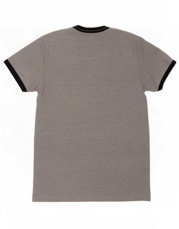 T-shirt da uomo French Connection Top in cotone chiazzato grigio medio