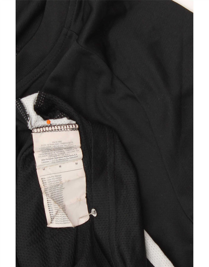 T-shirt da uomo Nike Top in poliestere color block medio nero