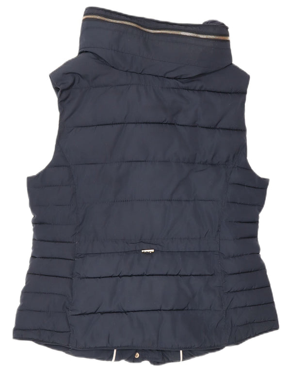 Gilet imbottito da donna Monsoon UK 14 medio poliestere blu navy