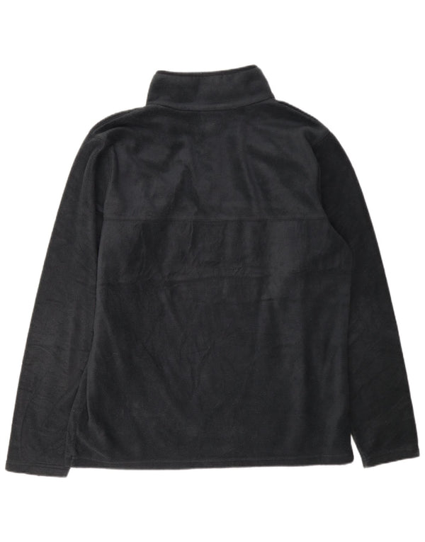 Maglione in pile da uomo Columbia con bottone e collo in poliestere grigio medio