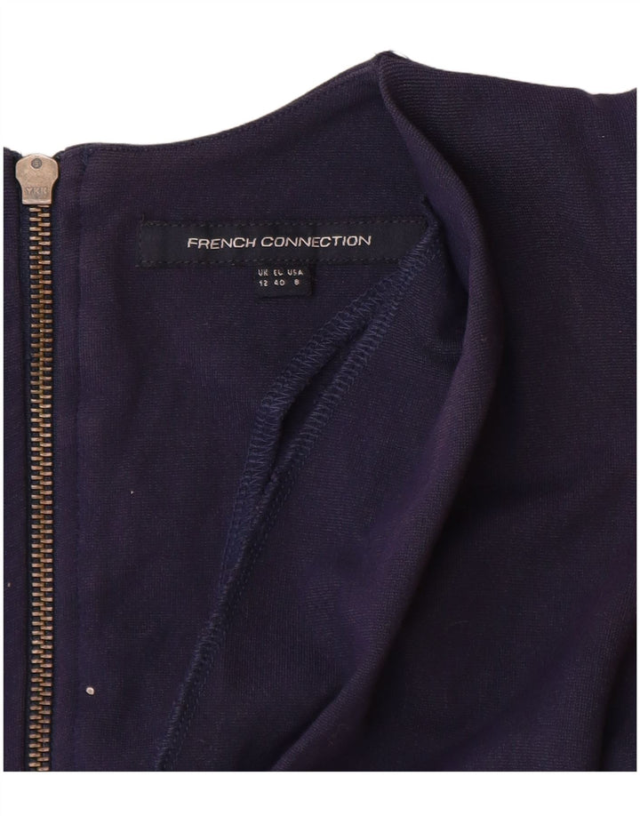 Abito tubino con maniche a 3/4 da donna French Connection UK 12 Blu navy medio
