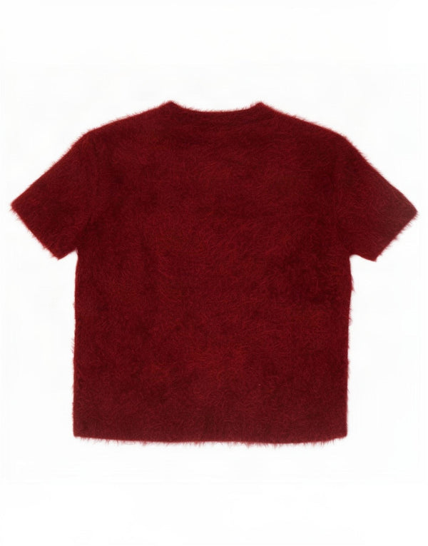 Top Zara da donna in maglia Trafaluc in maglia UK 14 Poliestere bordeaux medio