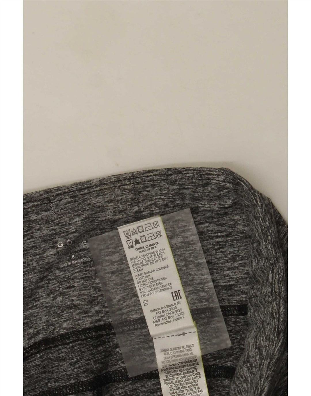 Leggings da donna Marks & Spencer UK 8 Small Poliestere color block grigio