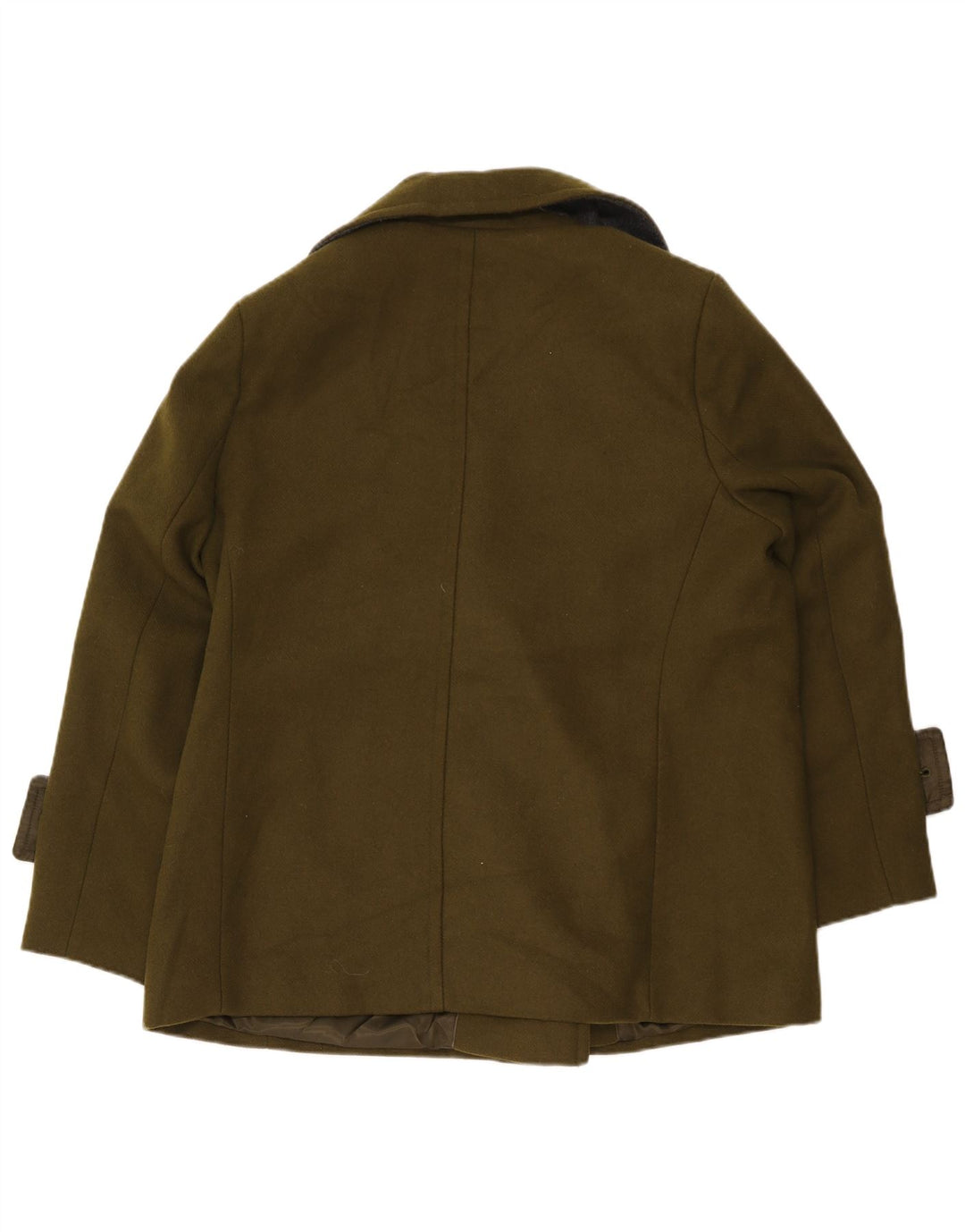 Cappotto da marinaio da donna Marks & Spencer UK 18 XL Poliestere kaki