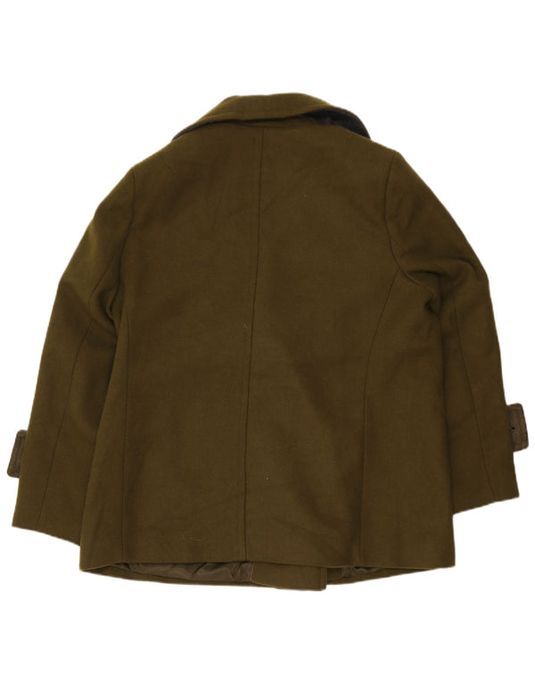 Cappotto da marinaio da donna Marks & Spencer UK 18 XL Poliestere kaki