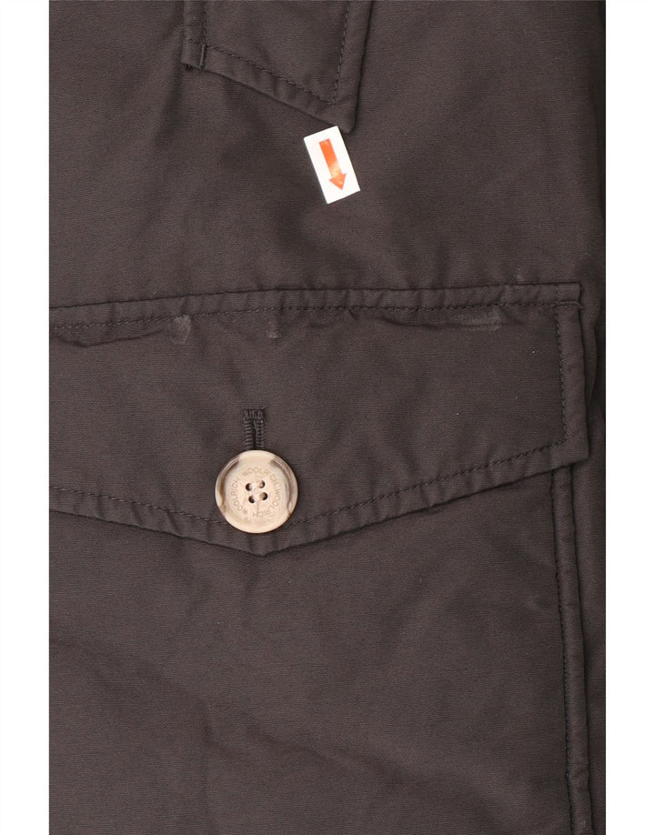 Cappotto imbottito con cappuccio per ragazzi WOOLRICH 9-10 anni in cotone nero