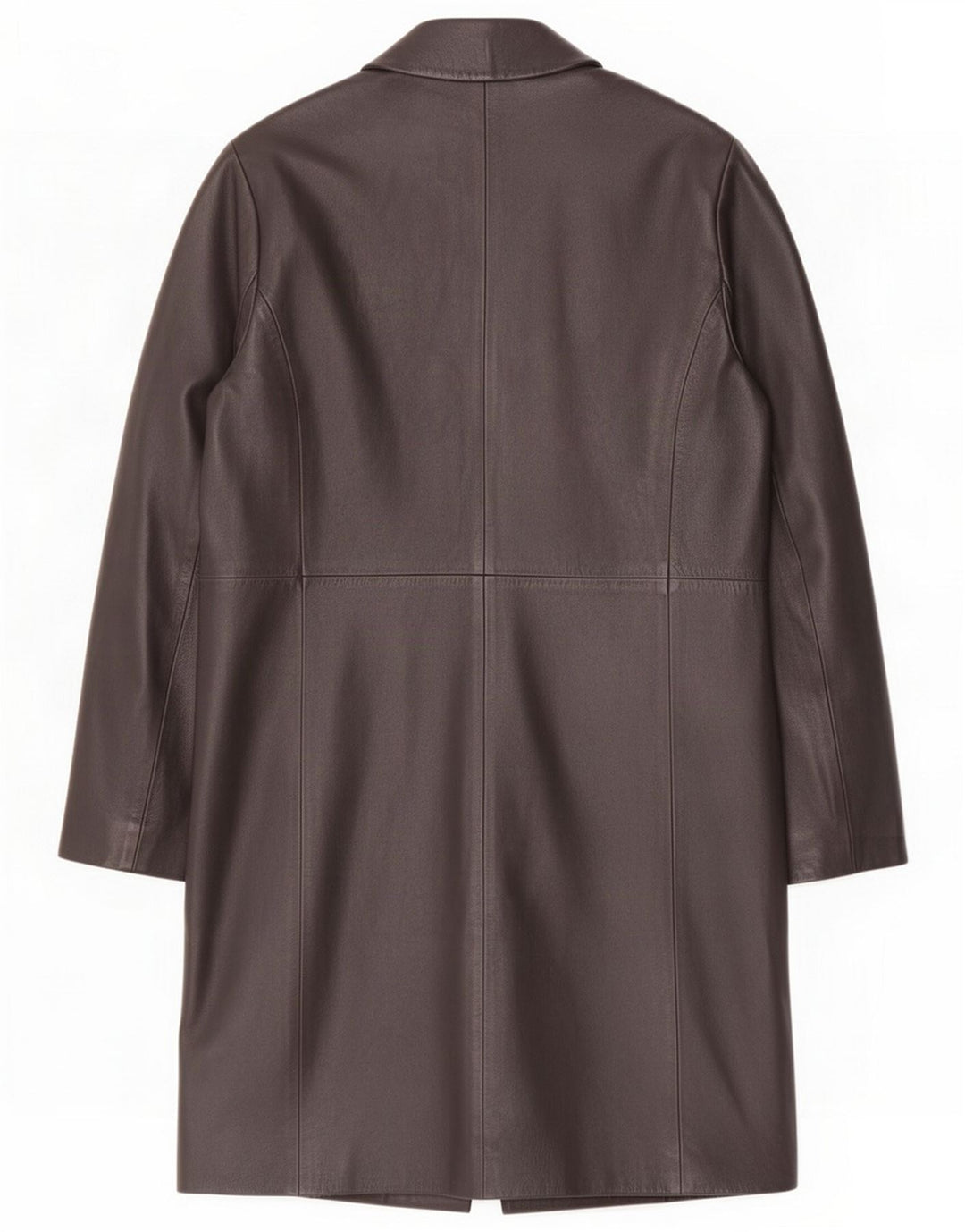 Marks & Spencer Cappotto in pelle da donna UK 14 Medio Nero Classico