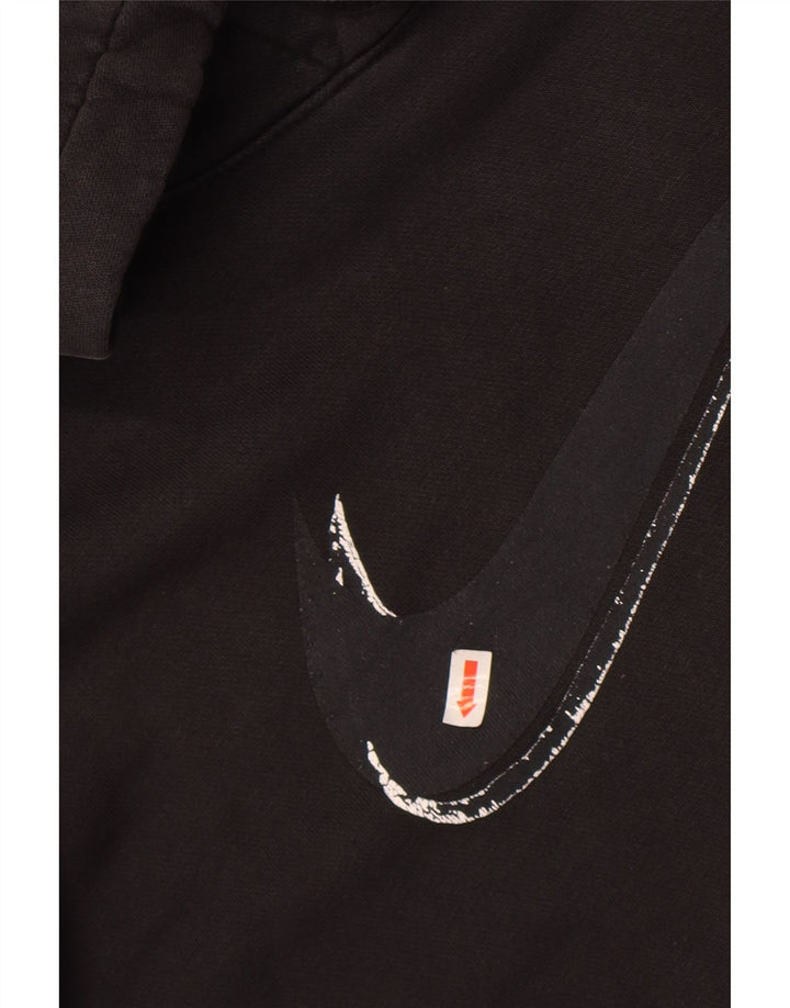 Felpa con cappuccio grafica Nike da uomo XL in cotone nero