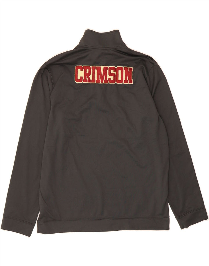 NIKE Mens Dri Fit Graphic Zip Neck Sweatshirt Jumper Large Grey Polyester Vintage Nike and Second-Hand Nike from Messina Hembry 