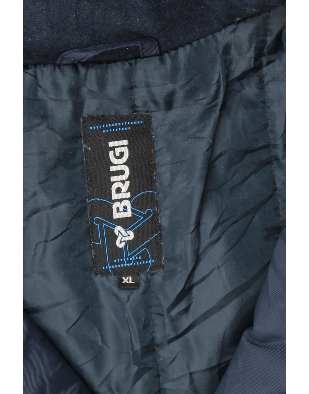 Giacca a vento da uomo Brugi UK 42 XL blu navy in poliammide