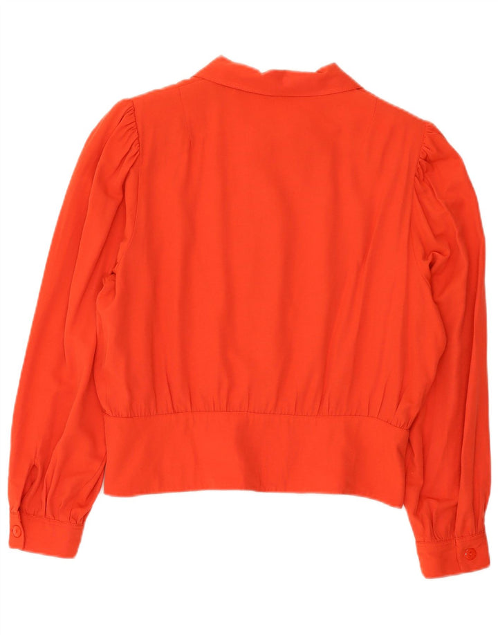 Camicetta da donna vintage vestibilità ampia IT 44/46 Viscosa rossa media