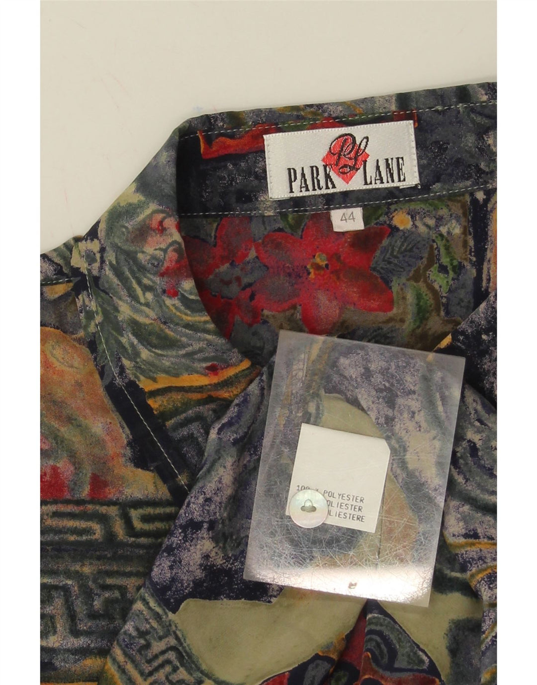 PARK LANE Womens Shirt Blouse EU 44 XL Multicoloured Floral Polyester Vintage Park Lane and Second-Hand Park Lane from Messina Hembry 