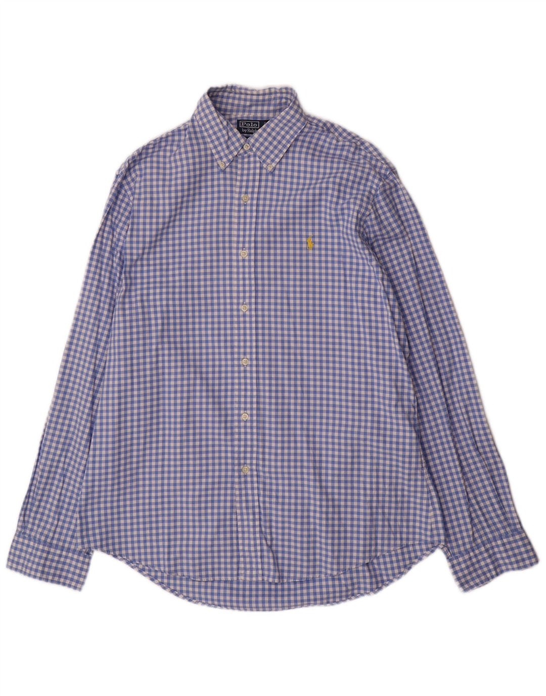 Polo Ralph Lauren Camicia da uomo su misura misura grande in cotone a quadretti blu
