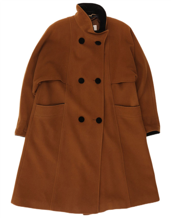 Cappotto doppiopetto da donna CLASSIC UK 18 XL cotone marrone