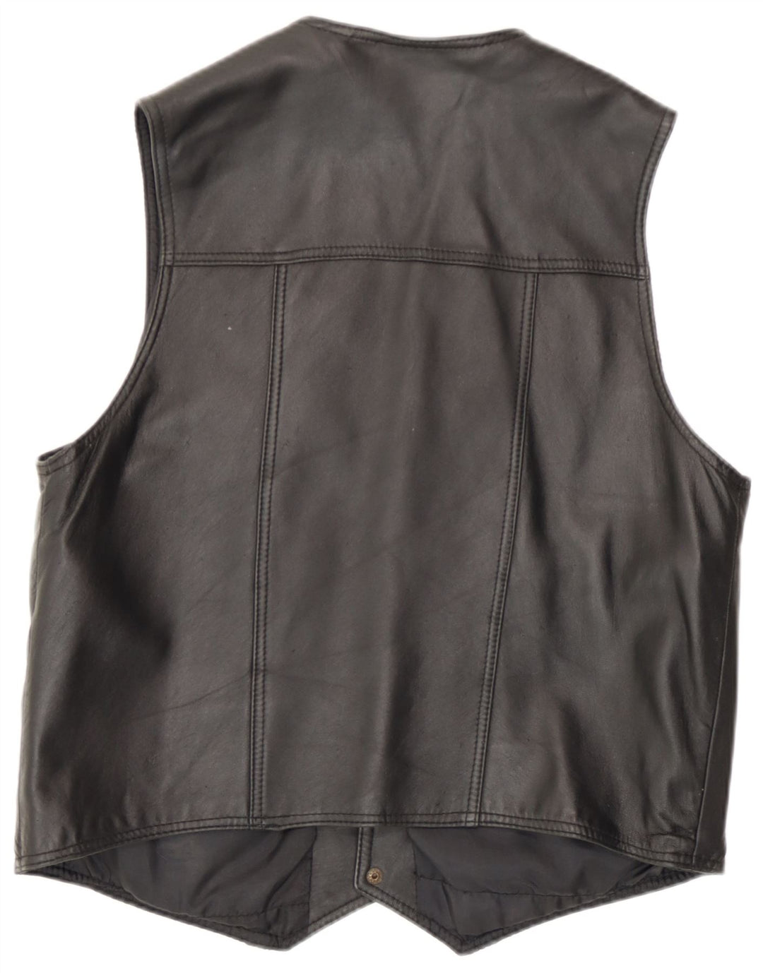 Gilet in pelle da uomo Mondi UK 36 piccolo nero