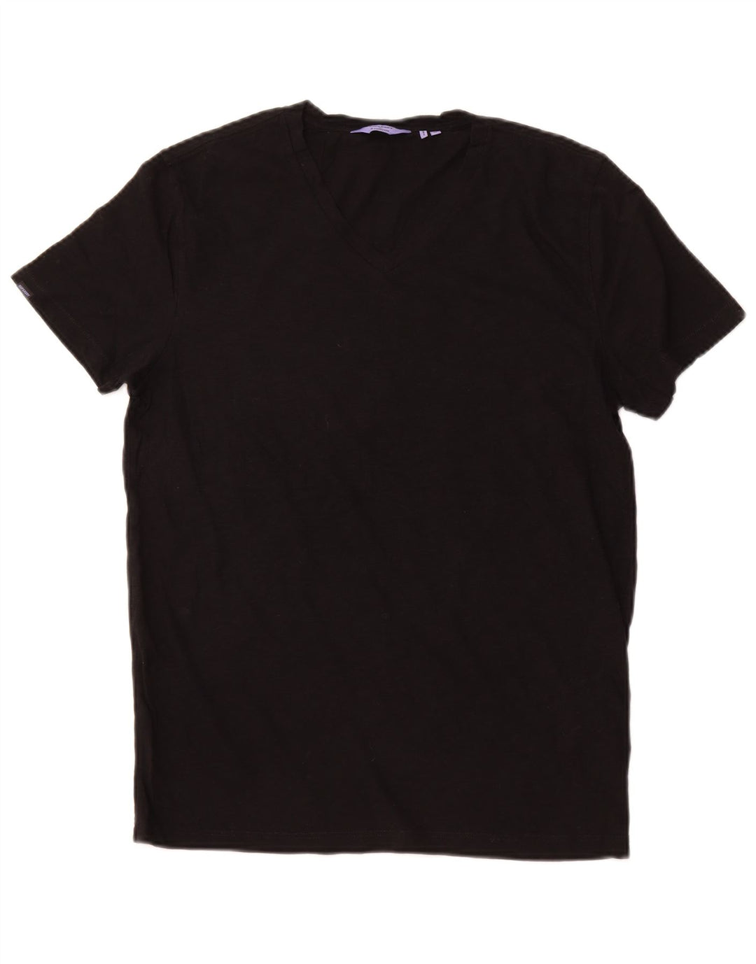 T-shirt da uomo SUPERDRY Top in cotone nero medio