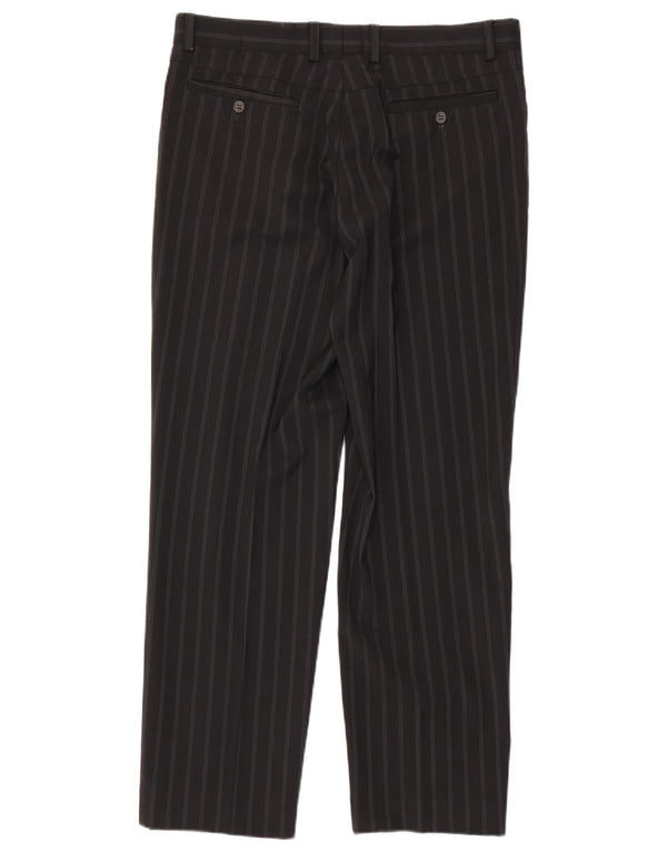 Pantaloni da abito affusolati da uomo Dolce & Gabbana IT 52 XL W34 L31 Gessato nero