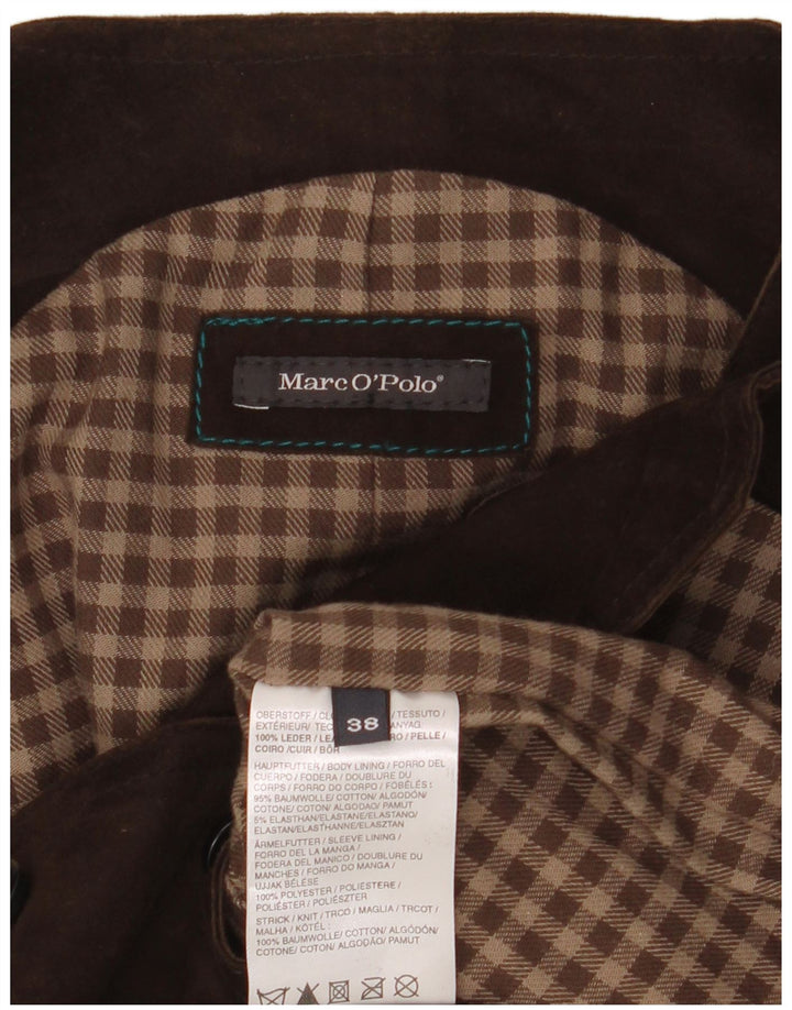 Gilet in pelle scamosciata da donna Marc O'Polo EU 38 in pelle marrone medio