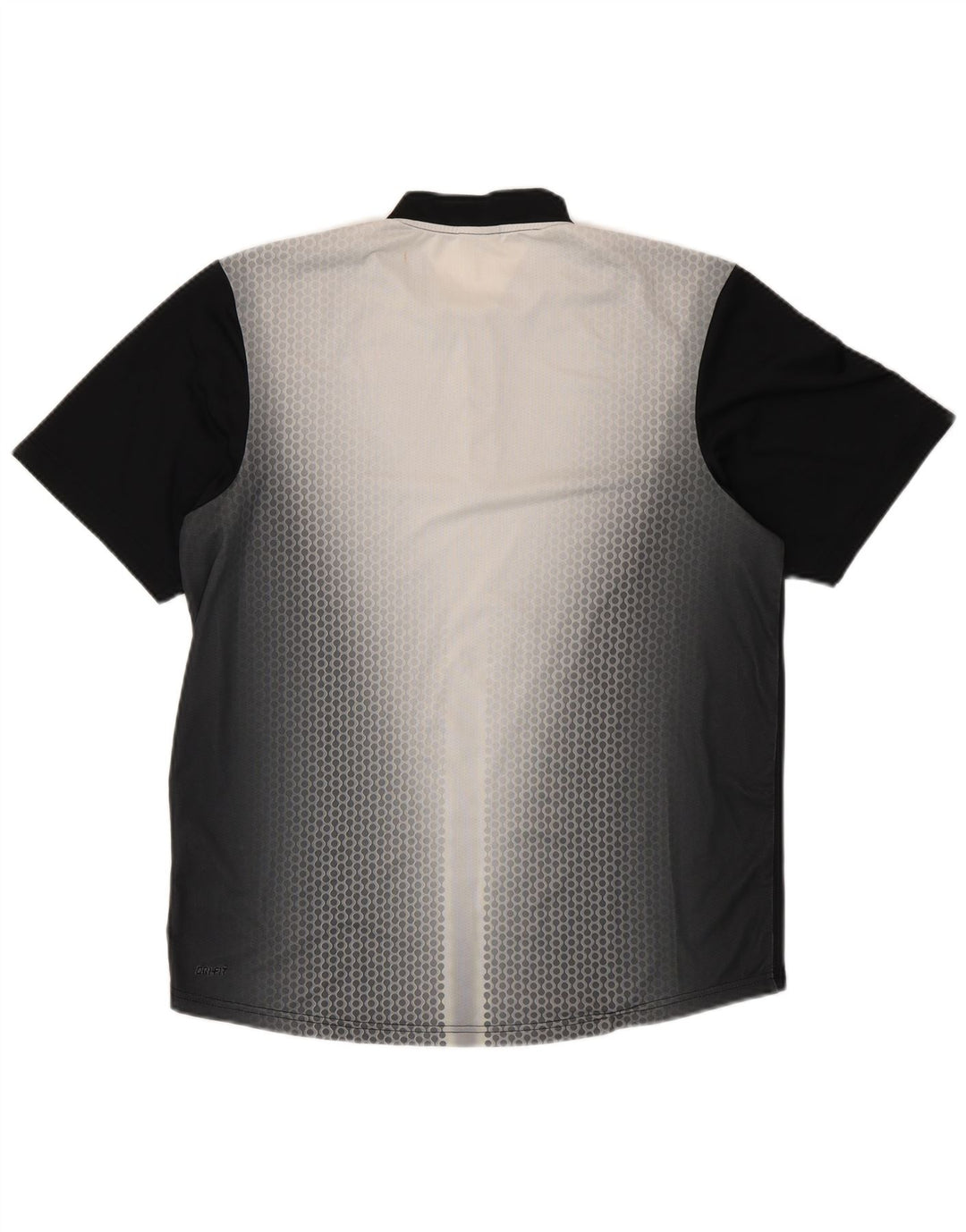 T-shirt NIKE Dri Fit da uomo UK 39/41 poliestere maculato nero medio