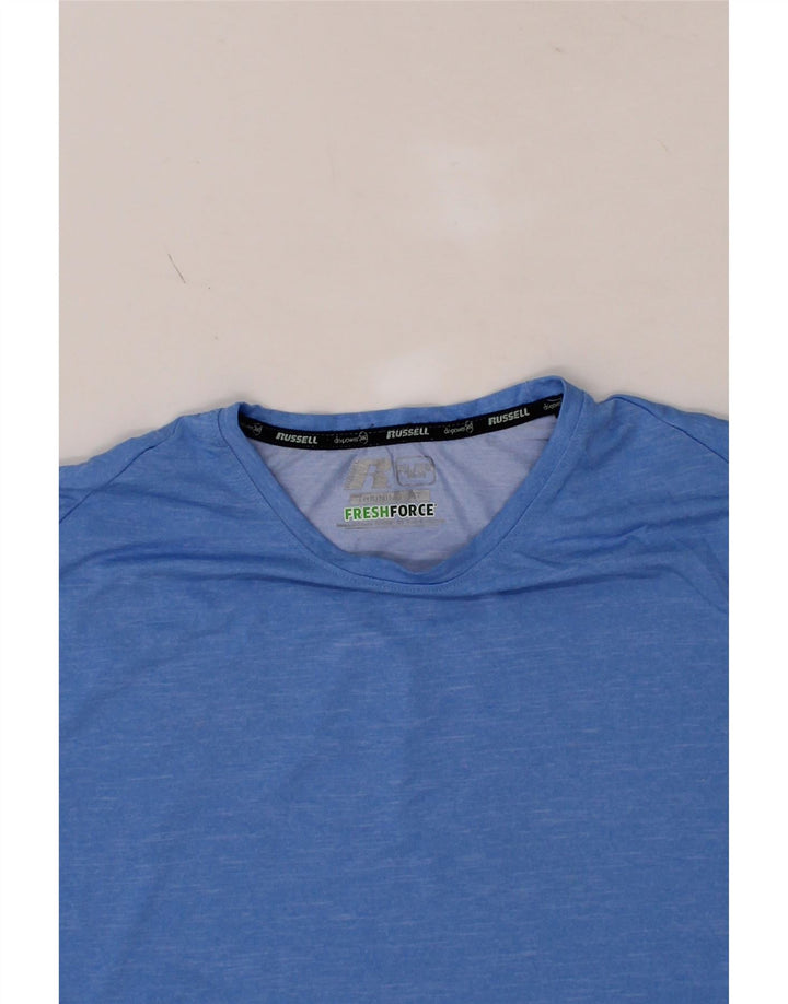 RUSSELL ATHLETIC Mens T-Shirt Top XL Blue Vintage Russell Athletic and Second-Hand Russell Athletic from Messina Hembry 