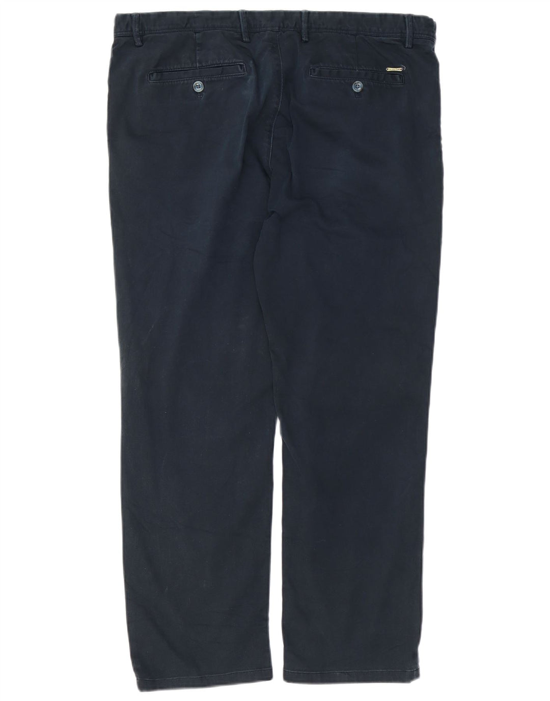 MASSIMO DUTTI Pantaloni chino dritti da uomo EU 46 XL W36 L27 Blu navy