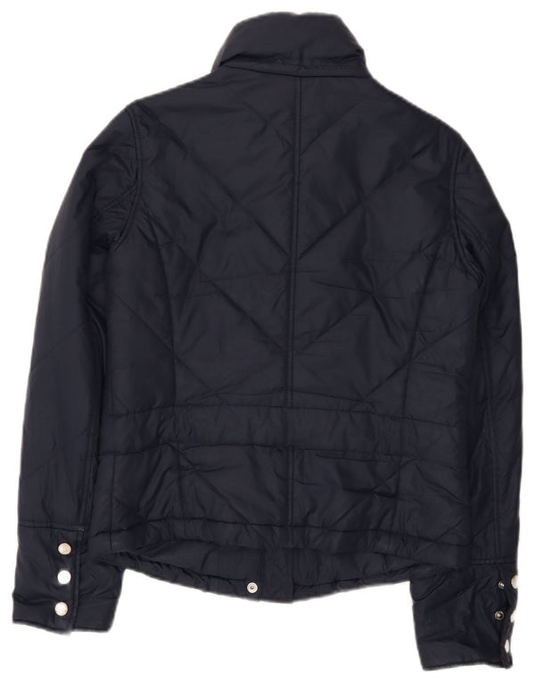 Giacca imbottita da donna Tommy Hilfiger UK 10 Small Poliestere blu navy