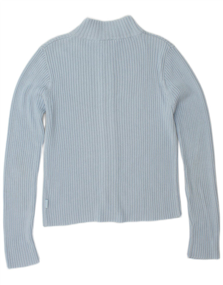 TOM TAILOR Maglione cardigan corto da donna UK 12 Blu medio