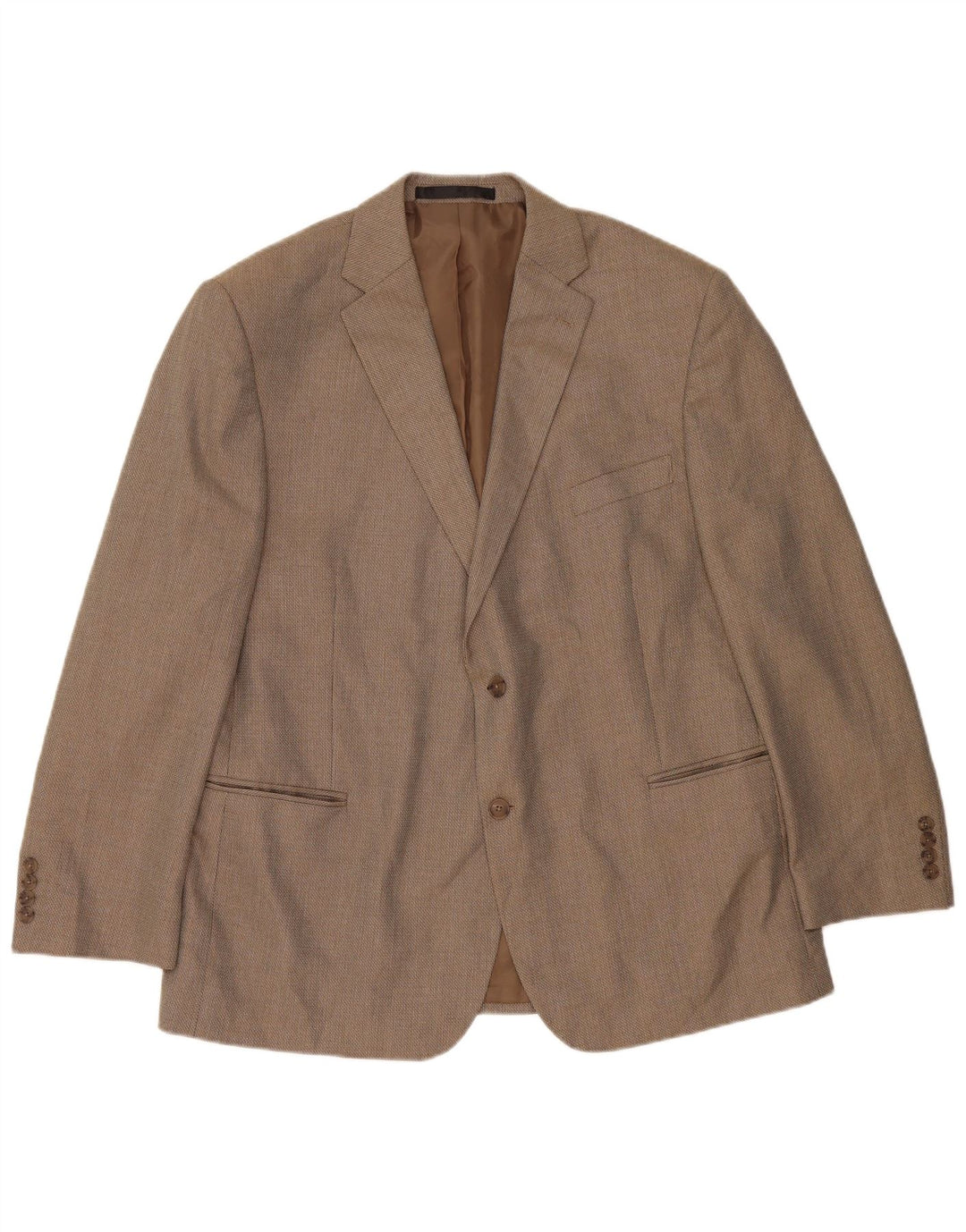 Giacca blazer a 2 bottoni Marks & Spencer da uomo UK 46 XL Poliestere beige