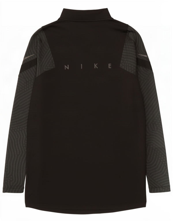 Nike Dri Fit Graphic Pullover Tuta da Uomo Top Small Nero Gessato
