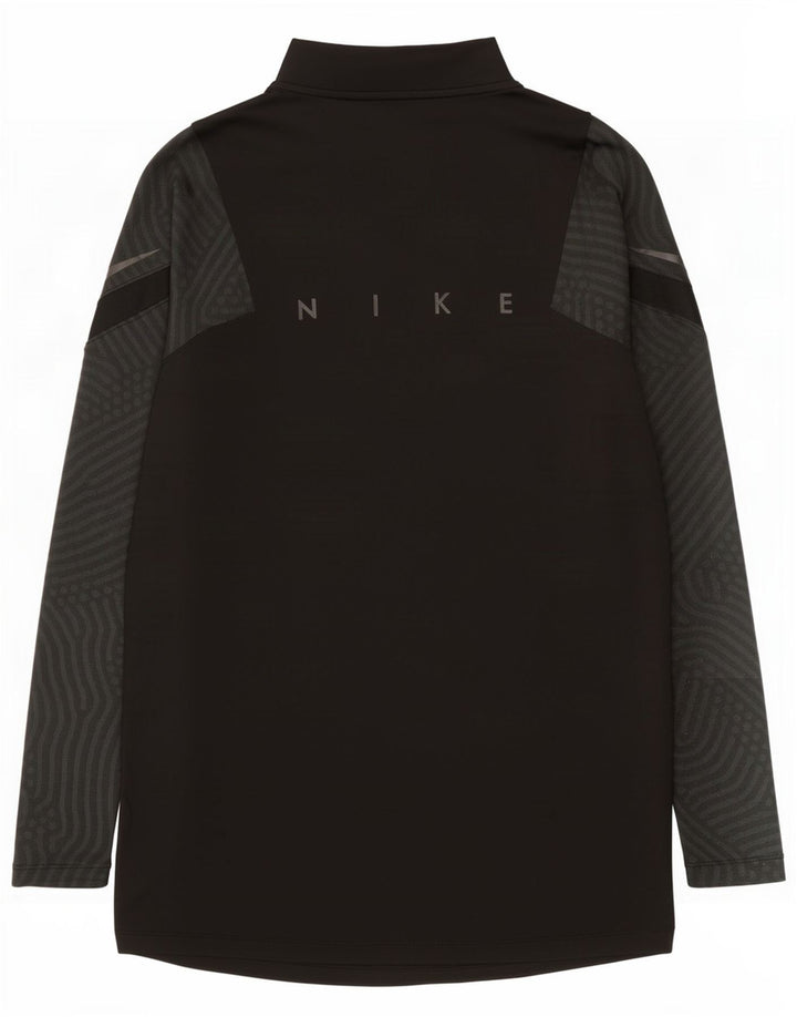 Nike Dri Fit Graphic Pullover Tuta da Uomo Top Small Nero Gessato