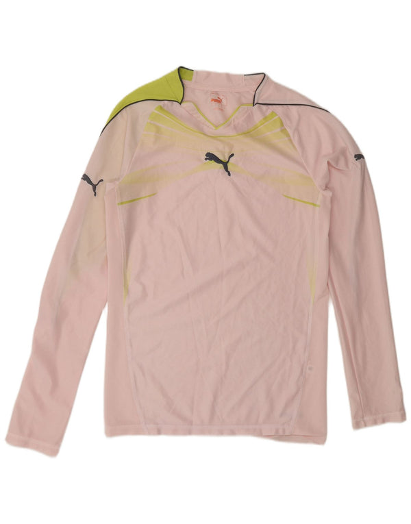 Maglia Puma da uomo a maniche lunghe piccola rosa color block