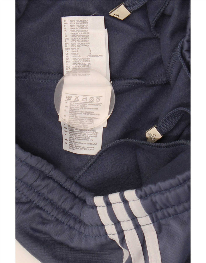 Pantaloni da tuta da uomo Adidas UK 42/44 Large Blu Poliestere