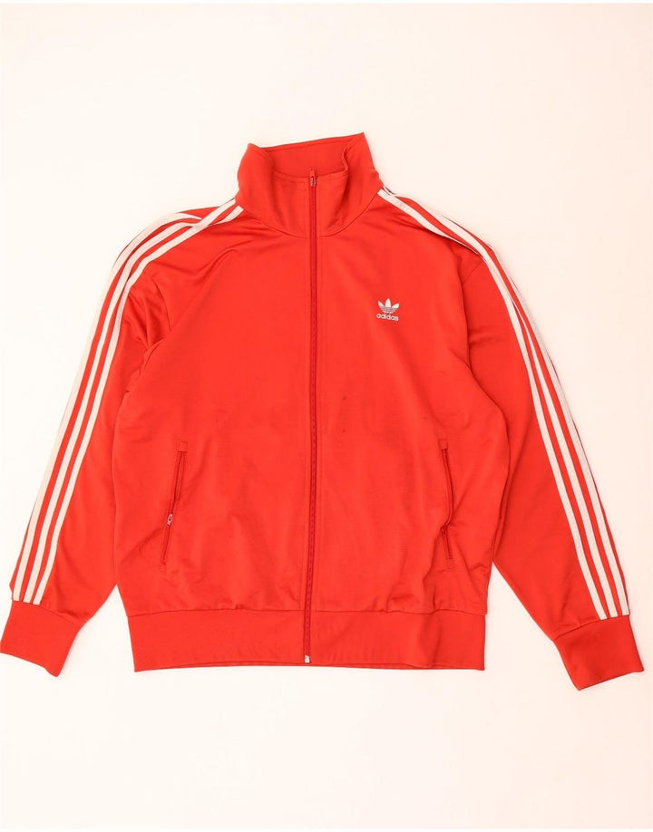 Giacca da ginnastica da uomo Adidas XL rossa in poliestere