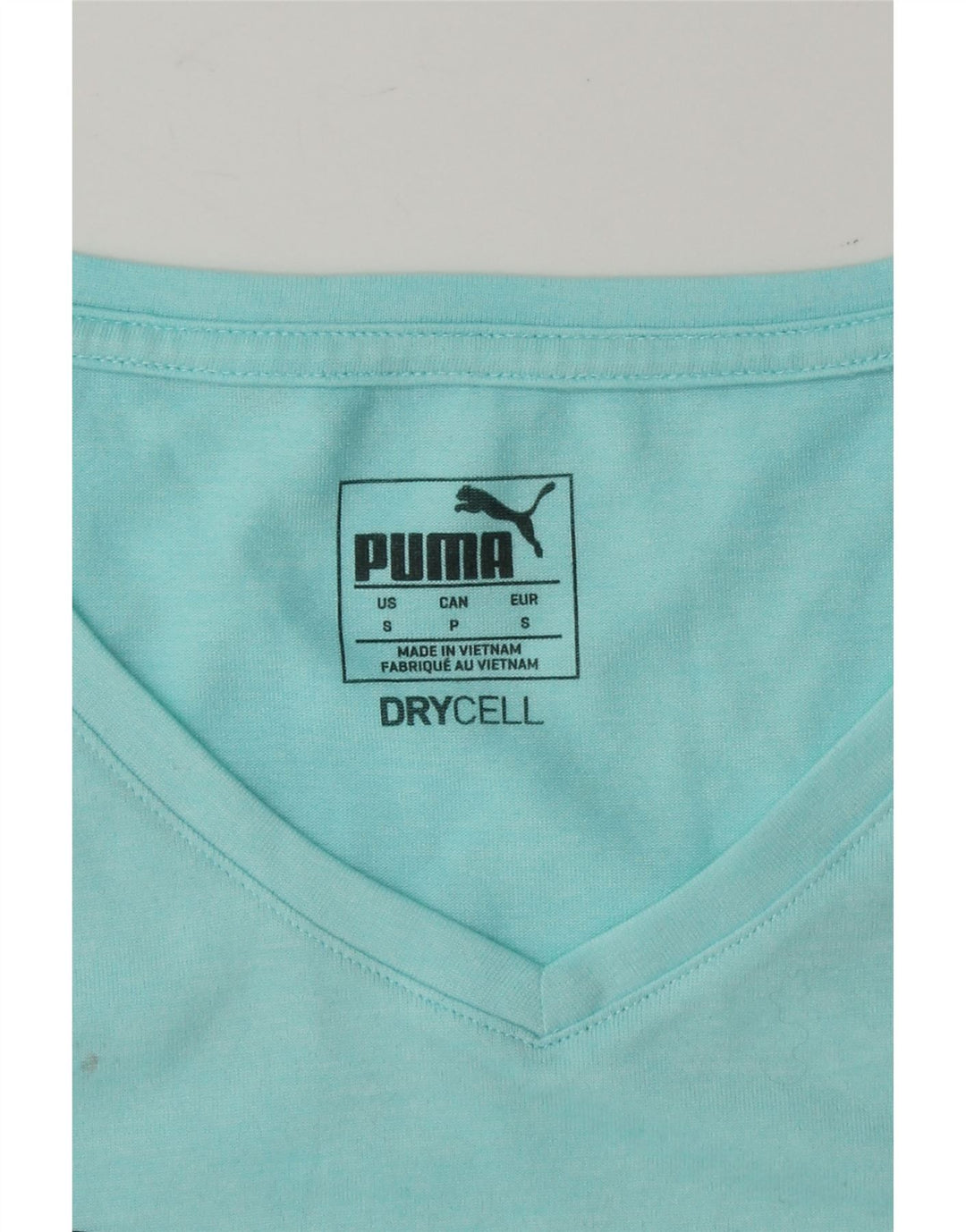 PUMA Womens Graphic T-Shirt Top UK 10 Small Blue Vintage Puma and Second-Hand Puma from Messina Hembry 