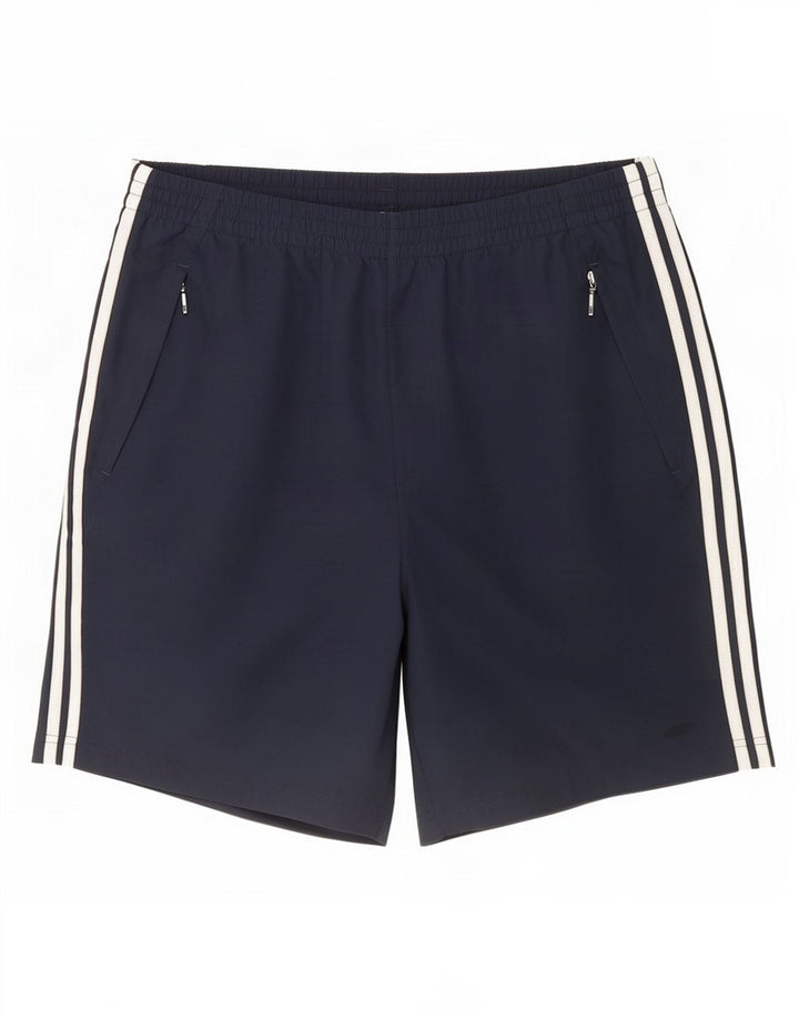 Pantaloncini sportivi da uomo Adidas XL blu navy in poliestere