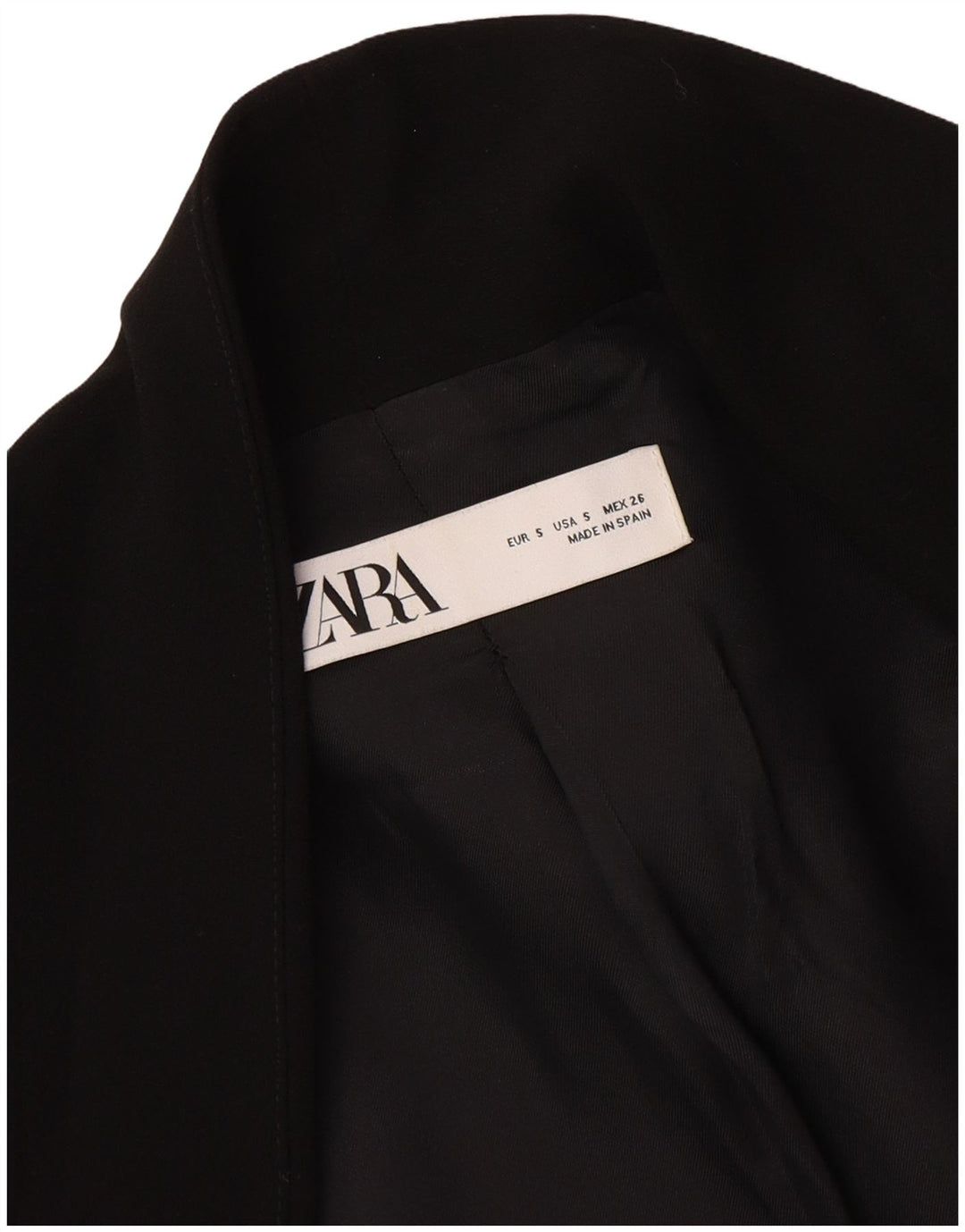 Giacca blazer aperta da donna Zara UK 10 piccola nera