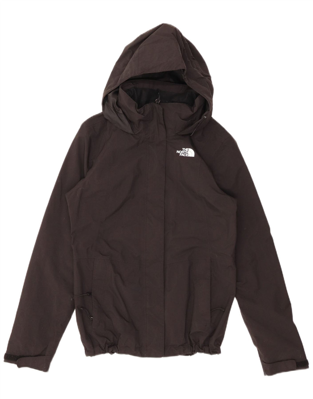 THE NORTH FACE Giacca antipioggia da donna con cappuccio UK 10 Small Nylon nero