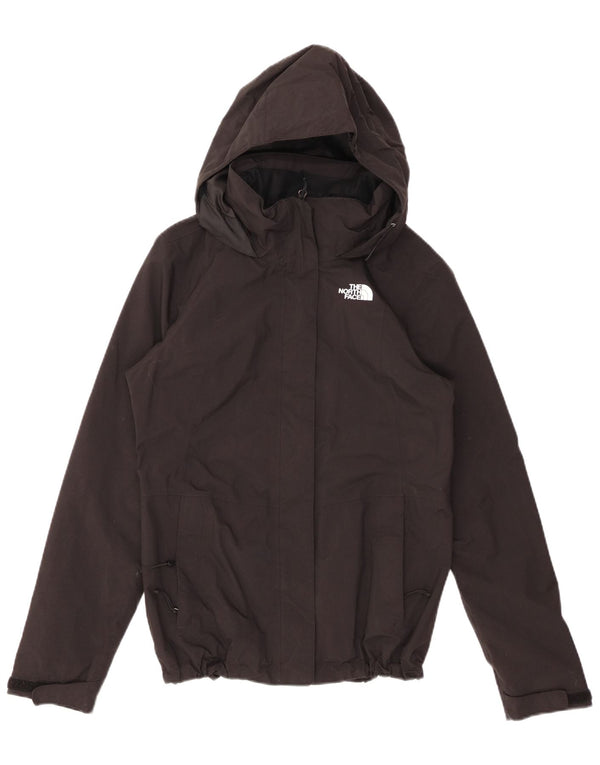 THE NORTH FACE Giacca antipioggia da donna con cappuccio UK 10 Small Nylon nero