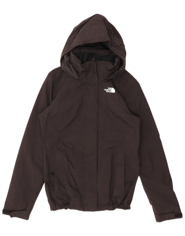 THE NORTH FACE Giacca antipioggia da donna con cappuccio UK 10 Small Nylon nero