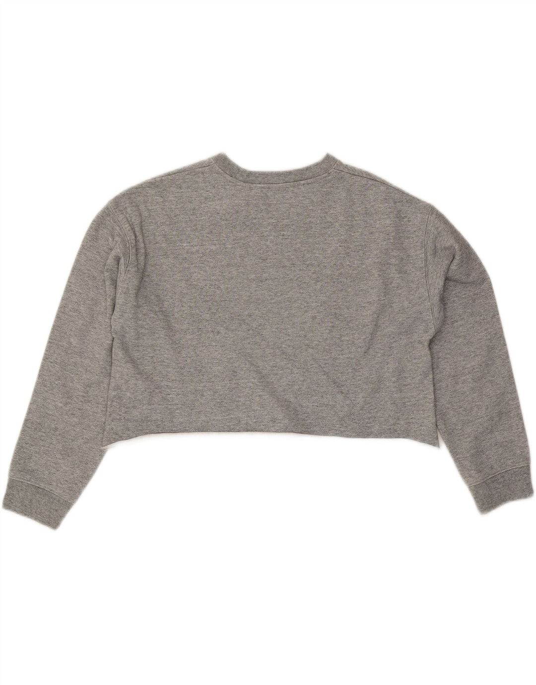 Levi's Donna Crop Oversize Felpa Maglione UK 10 Piccolo Cotone Grigio