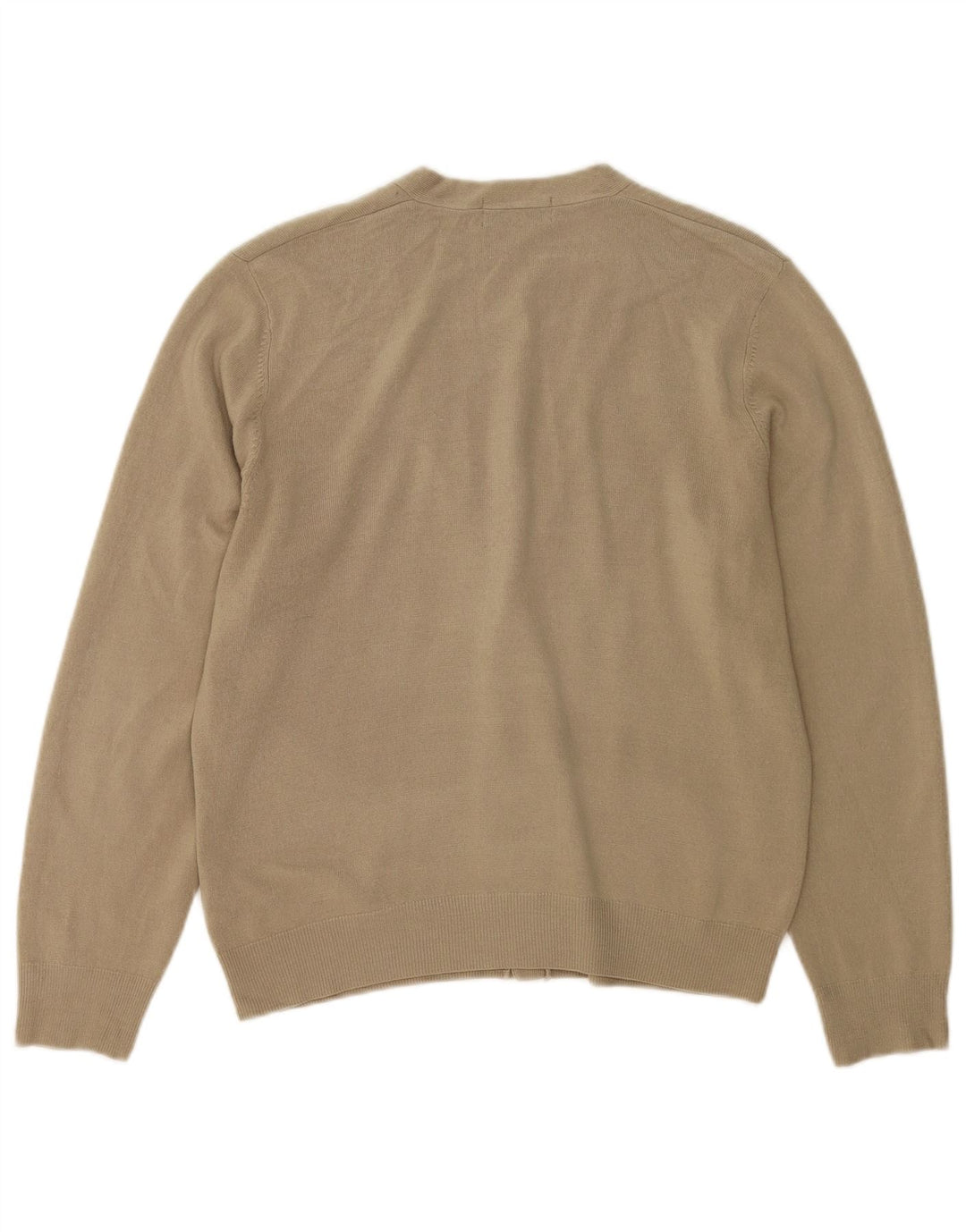 Maglione cardigan blu Harbour da uomo Marks & Spencer piccolo acrilico beige