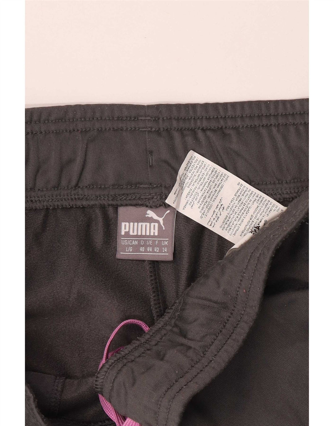Pantaloni da tuta da donna Puma UK 14 Large Grigio Poliestere