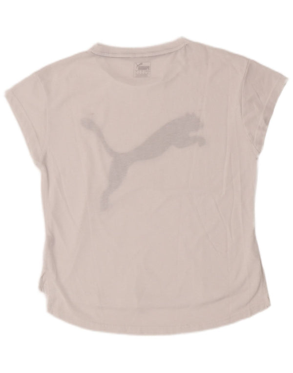 T-shirt grafica da donna vestibilità ampia Puma UK 10 piccola bianca