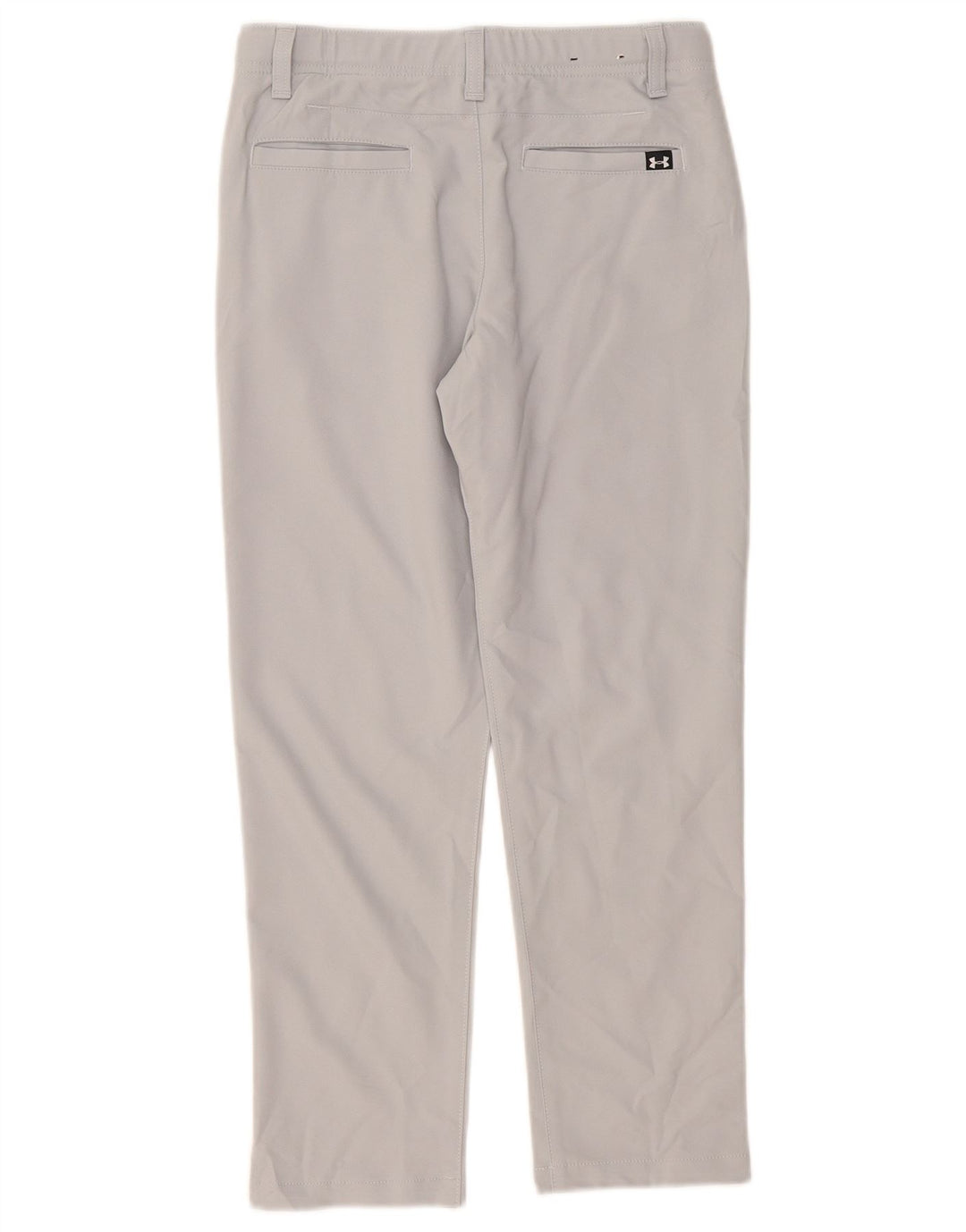 Under Armour Boys Straight Chino Trousers 9-10 Years W28 L24 Grey Polyester